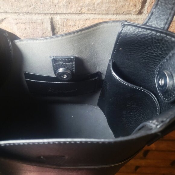 NWOT!!  K. Carroll Berni Satchel & Crossbody Black Faux Leather - Picture 16 of 16